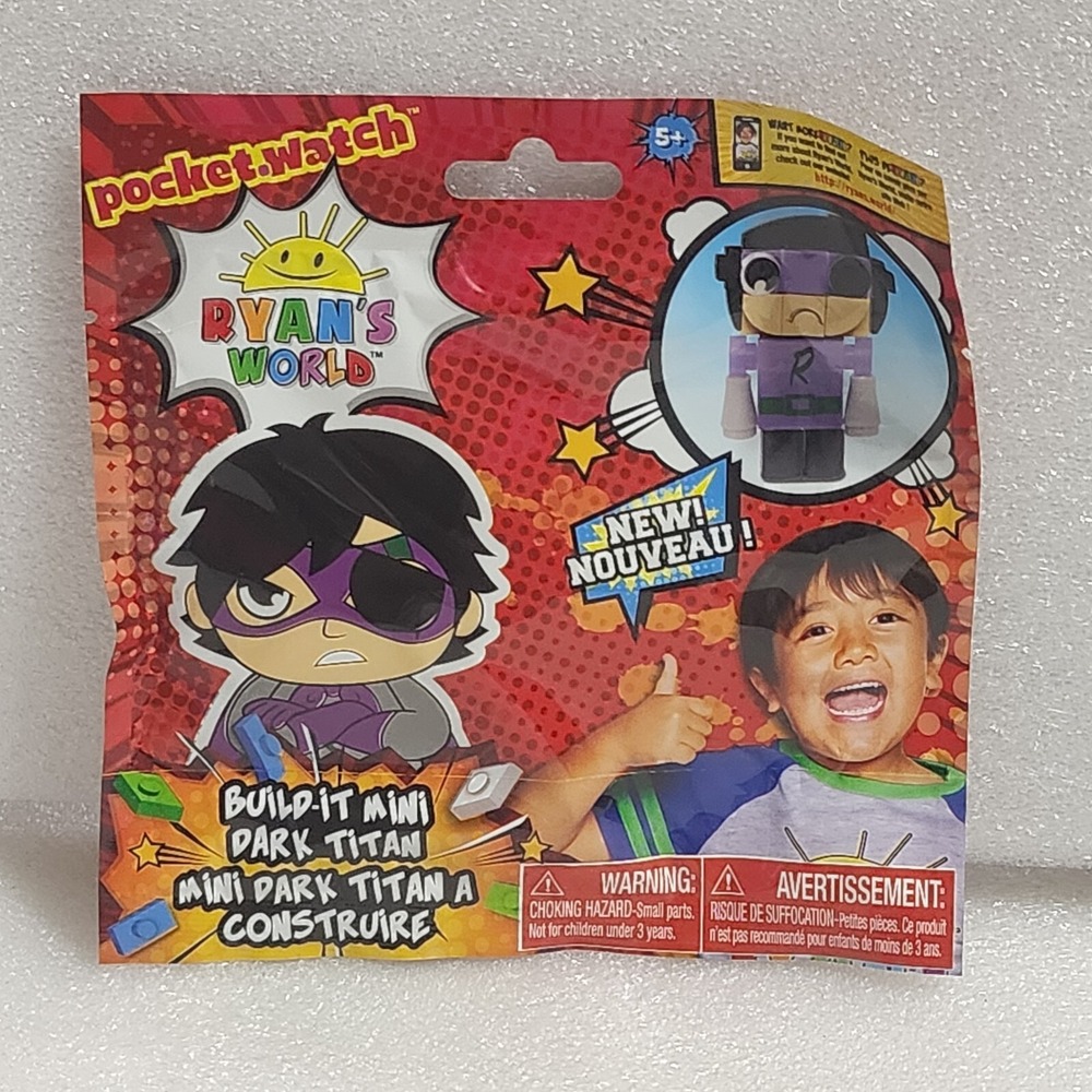 Ryan's World Build-It Mini Dark Titan Action Figure Just Play New Sealed Bag